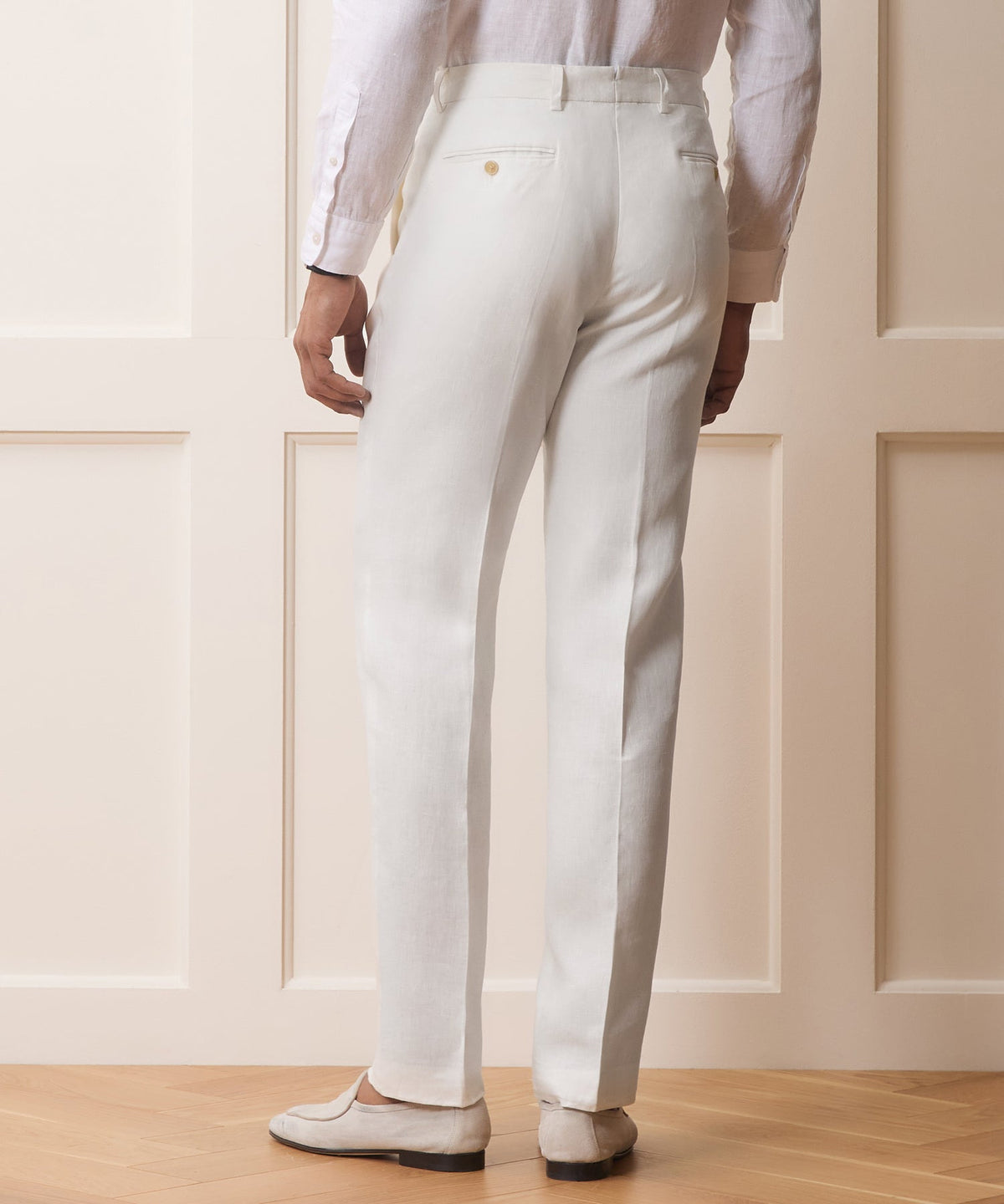Todd Snyder Italian Linen Sutton Trouser - White
