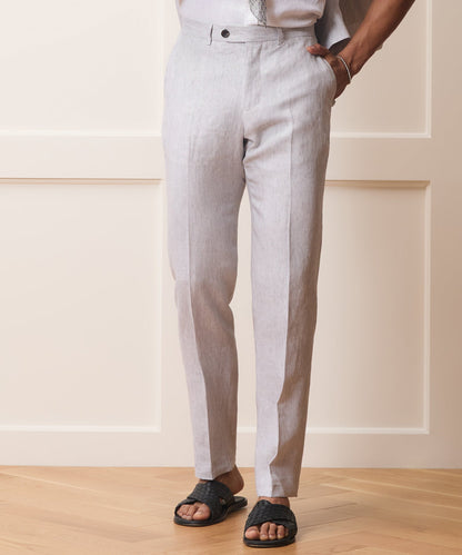 Todd Snyder Italian Linen Sutton Trouser - Light Grey