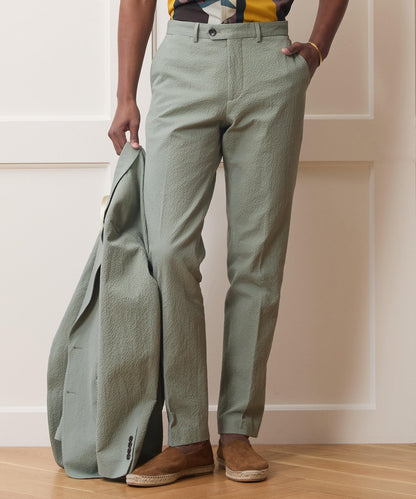 Todd Snyder Italian Seersucker Sutton Trouser - Seafoam