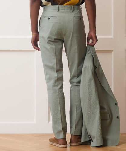 Todd Snyder Italian Seersucker Sutton Trouser - Seafoam