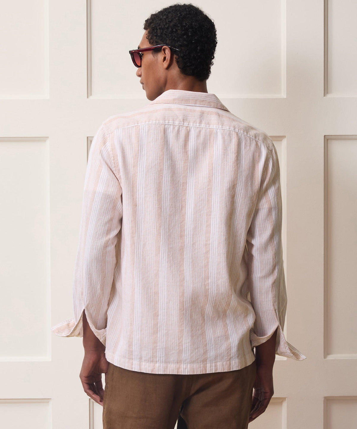 Todd Snyder Cotton-Linen Guayabera Shirt - Harvest
