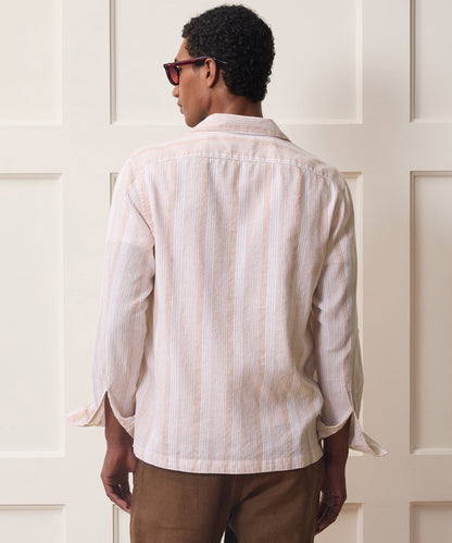 Todd Snyder Cotton-Linen Guayabera Shirt - Harvest