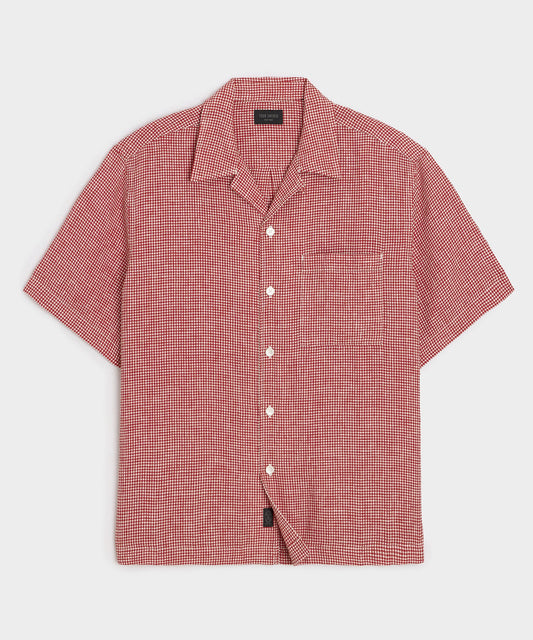 Todd Snyder Linen Capri Shirt - Red