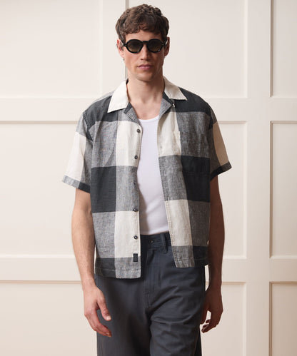Todd Snyder Linen Capri Shirt - Grey