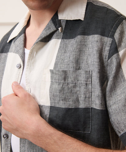 Todd Snyder Linen Capri Shirt - Grey