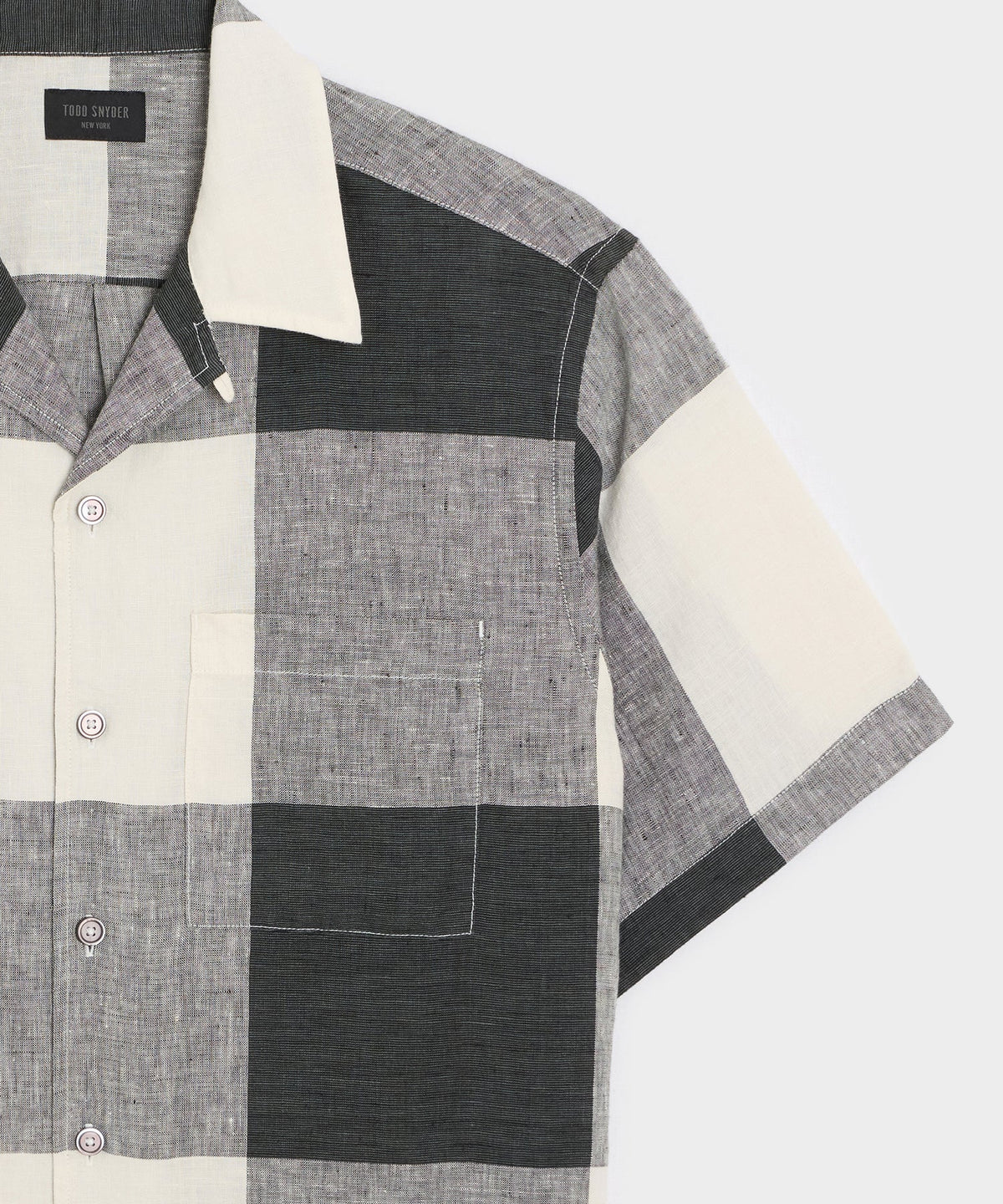 Todd Snyder Linen Capri Shirt - Grey