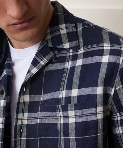 Todd Snyder Linen Capri Shirt - Navy