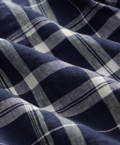 Todd Snyder Linen Capri Shirt - Navy
