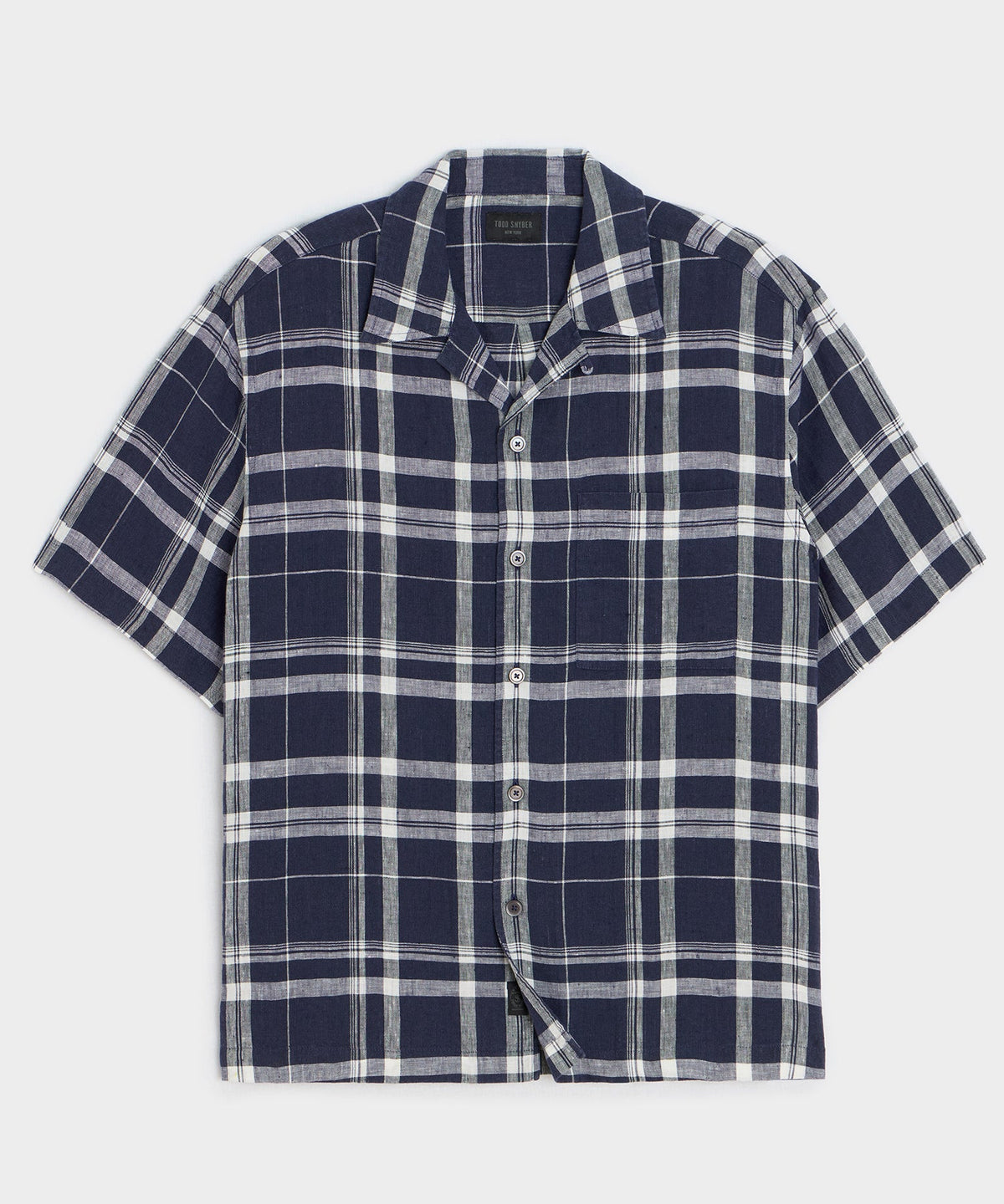 Todd Snyder Linen Capri Shirt - Navy