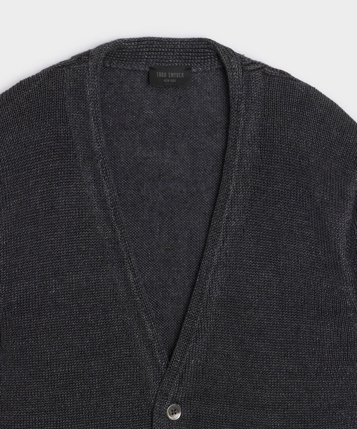 Todd Snyder Linen Cardigan - Black