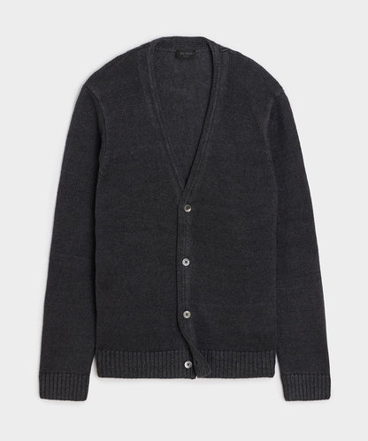 Todd Snyder Linen Cardigan - Black