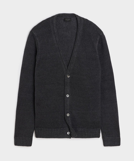 Todd Snyder Linen Cardigan - Black