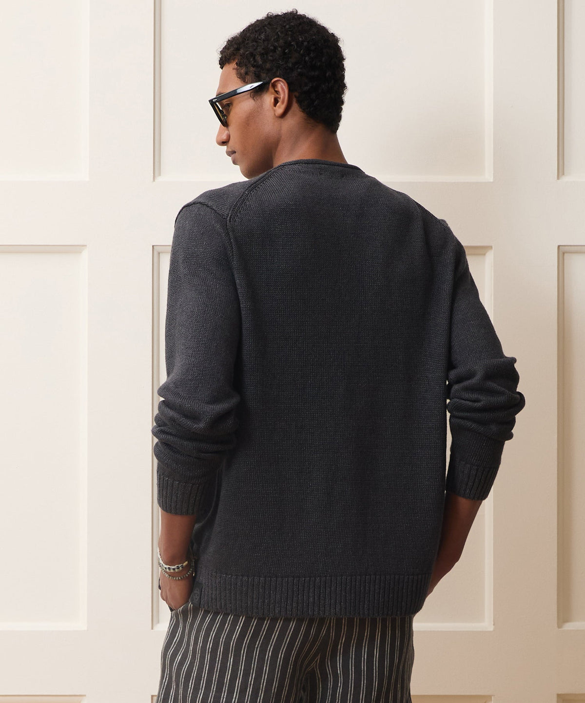 Todd Snyder Linen Cardigan - Black