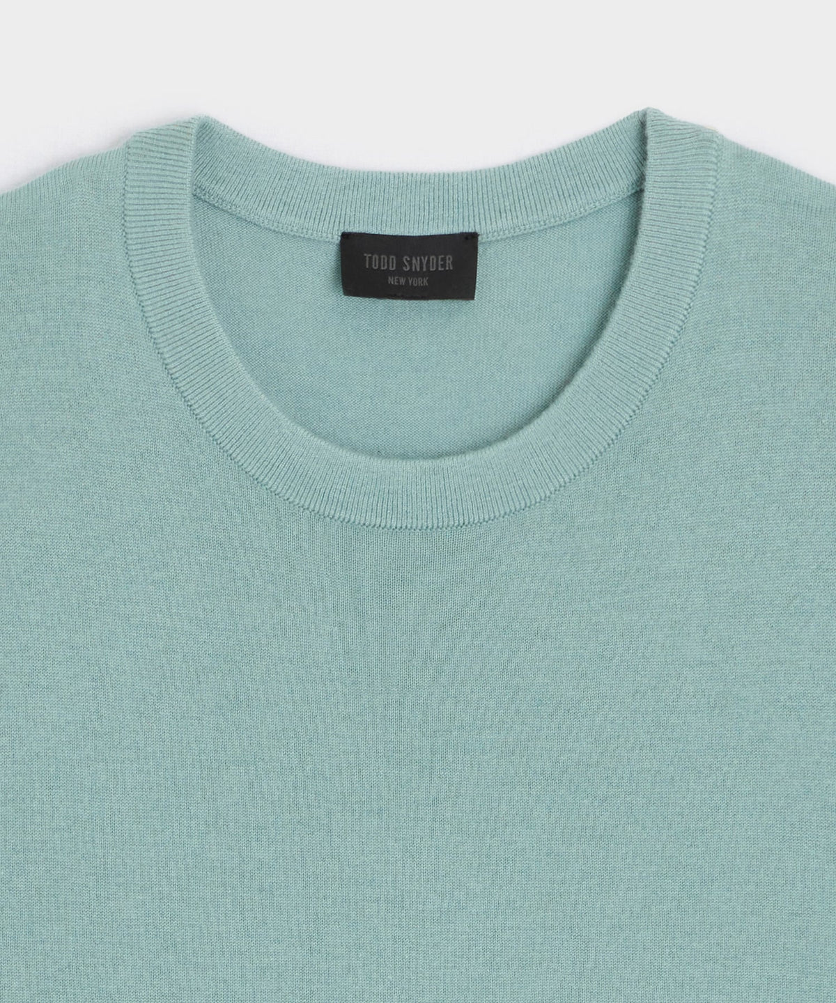 Todd Snyder Silk-Cashmere Sweater Tee - River Mist