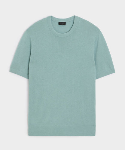 Todd Snyder Silk-Cashmere Sweater Tee - River Mist
