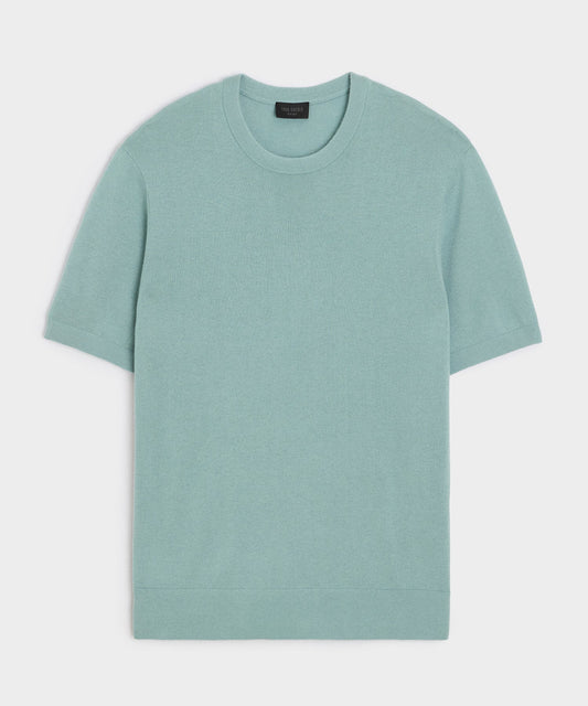 Todd Snyder Silk-Cashmere Sweater Tee - River Mist