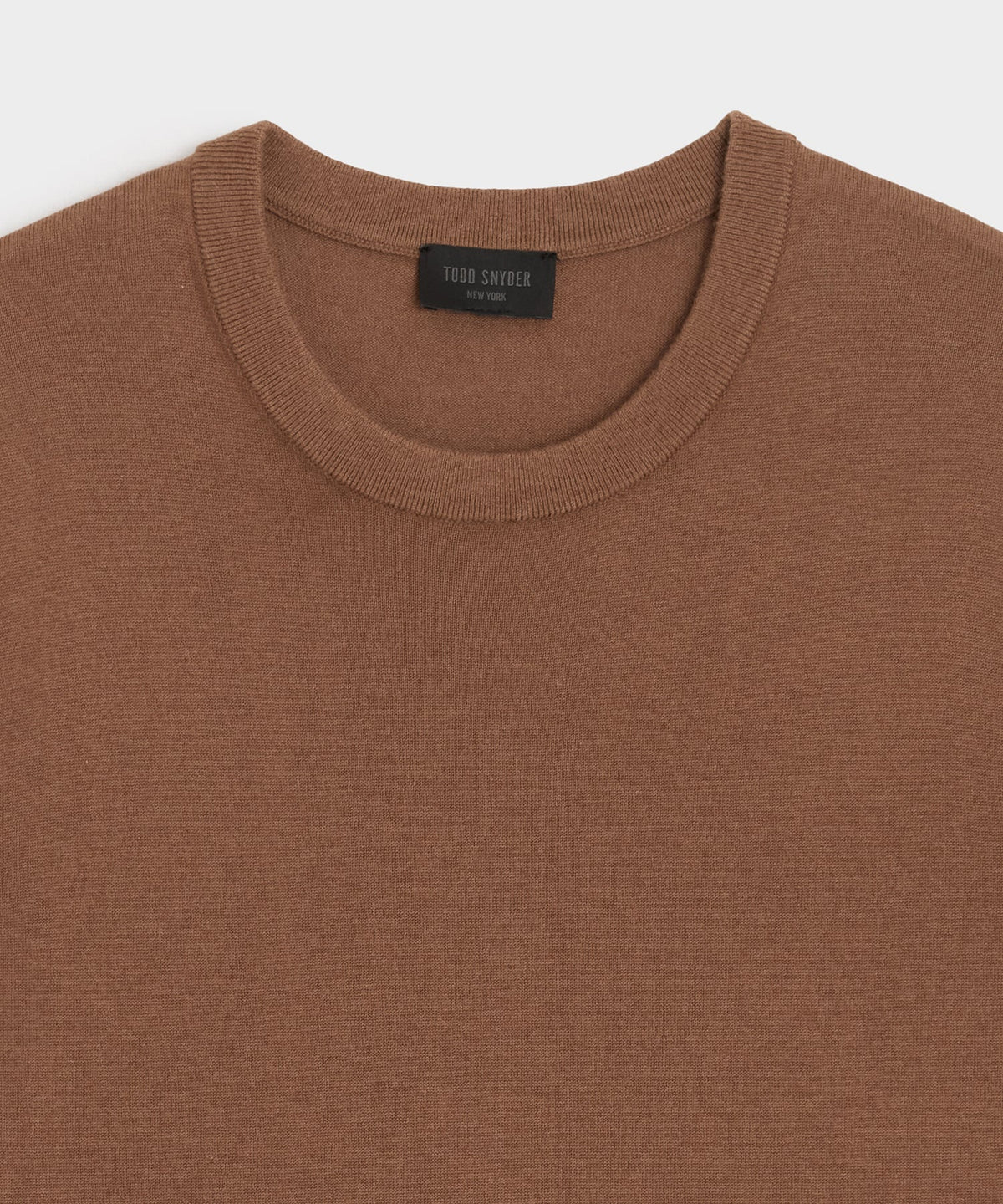Todd Snyder Silk-Cashmere Sweater Tee - Weathered Oak