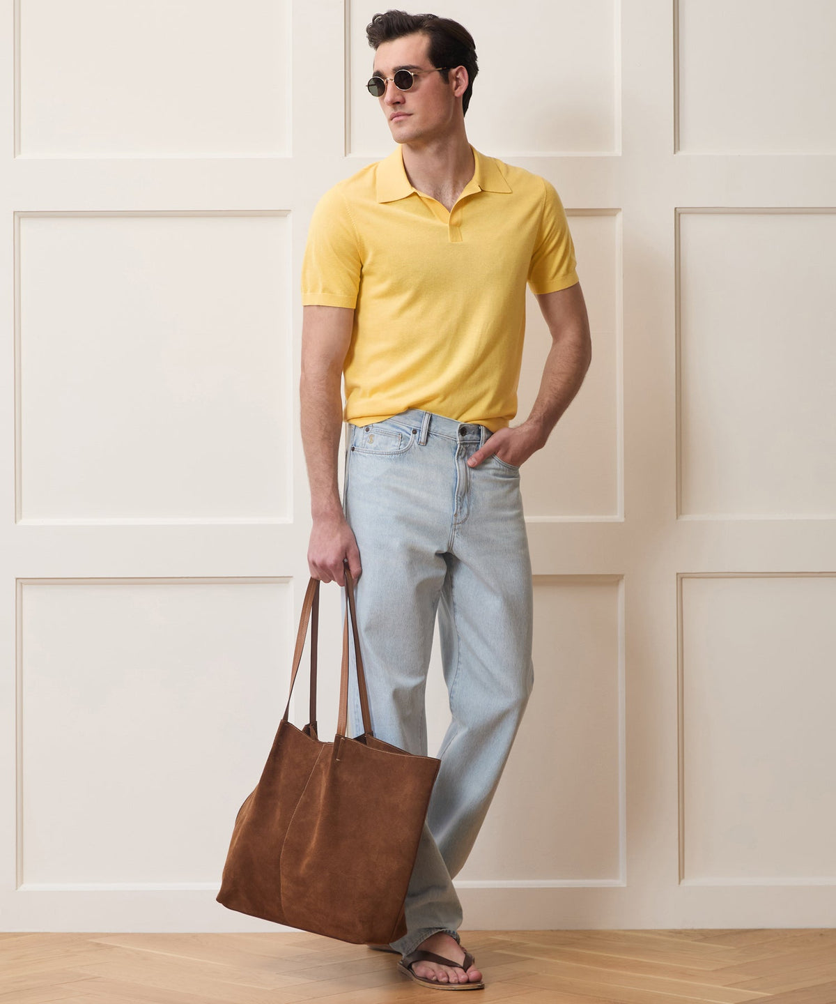 Todd Snyder Silk-Cashmere Montauk Sweater Polo - Craspedia