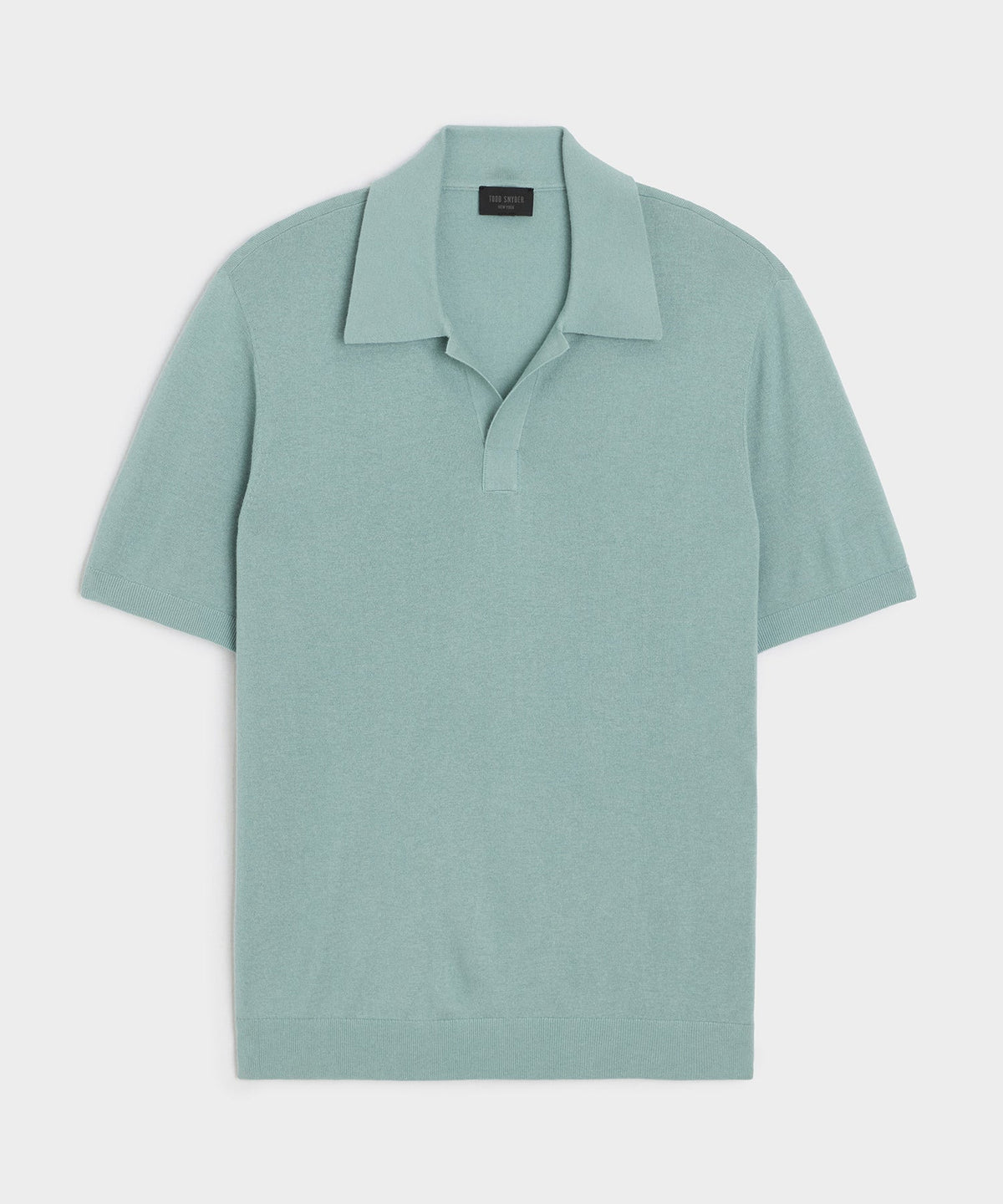 Todd Snyder Silk-Cashmere Montauk Sweater Polo - River Mist