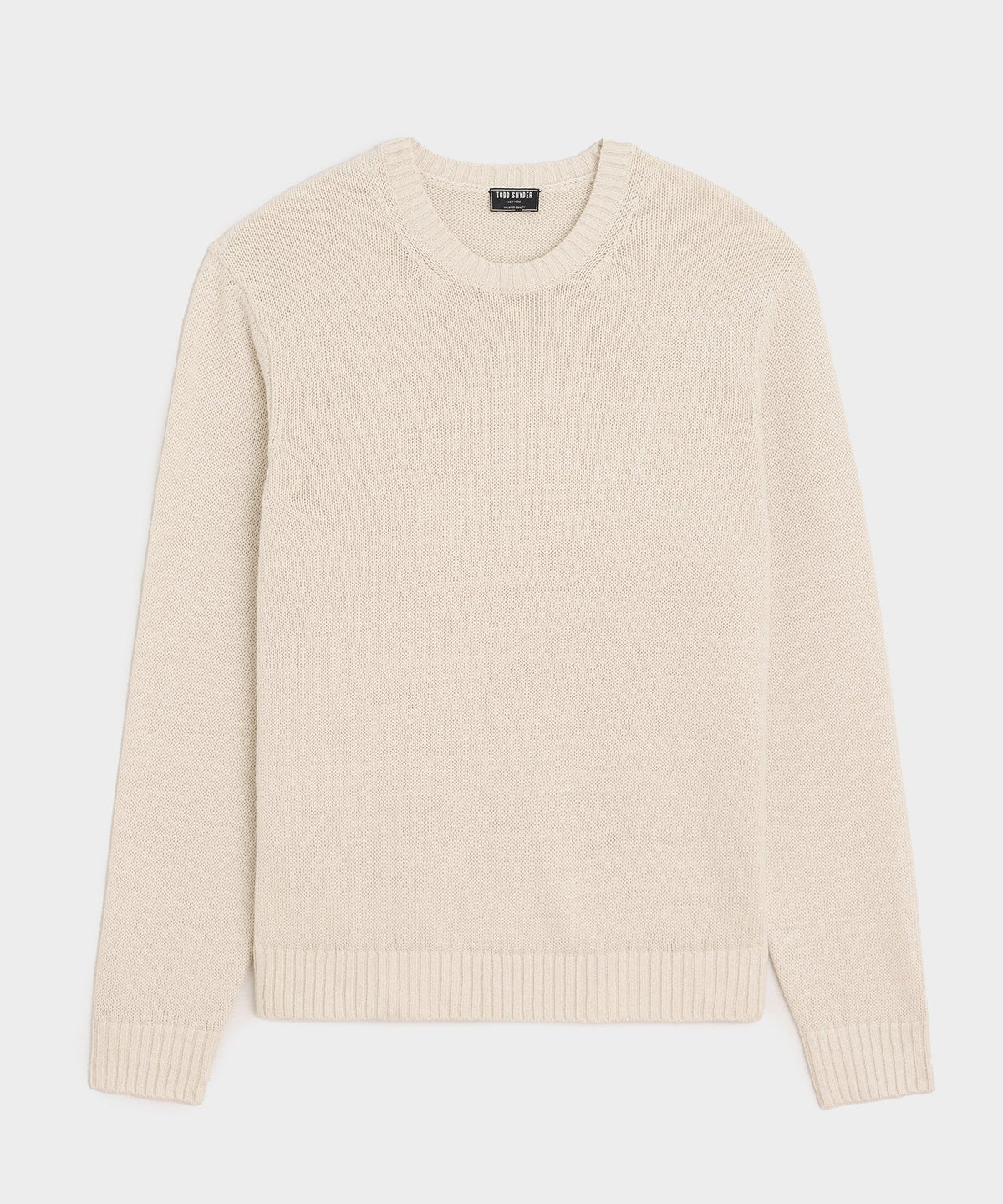 Todd Snyder Linen Crewneck Sweater - Bisque
