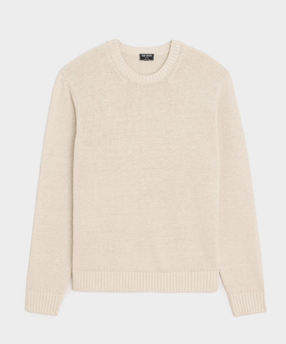 Todd Snyder Linen Crewneck Sweater - Bisque