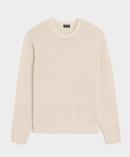 Todd Snyder Linen Crewneck Sweater - Bisque