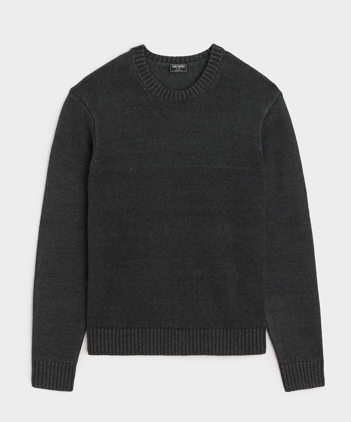 Todd Snyder Linen Crewneck Sweater - Faded Black
