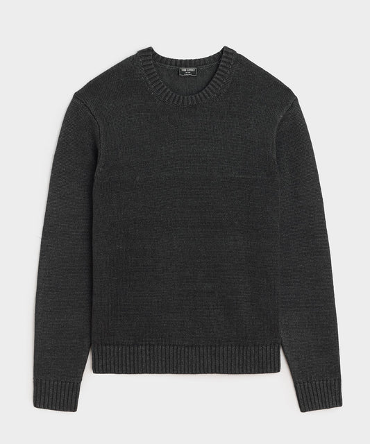 Todd Snyder Linen Crewneck Sweater - Faded Black