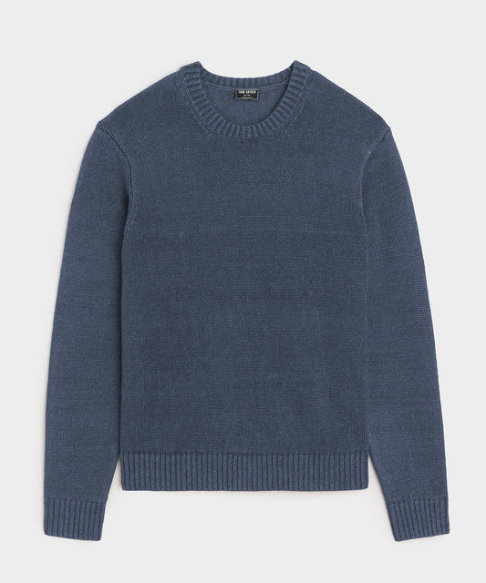 Todd Snyder Linen Crewneck Sweater - Navy