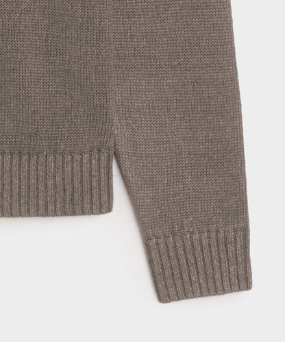 Todd Snyder Linen Crewneck Sweater - Weathered Timber