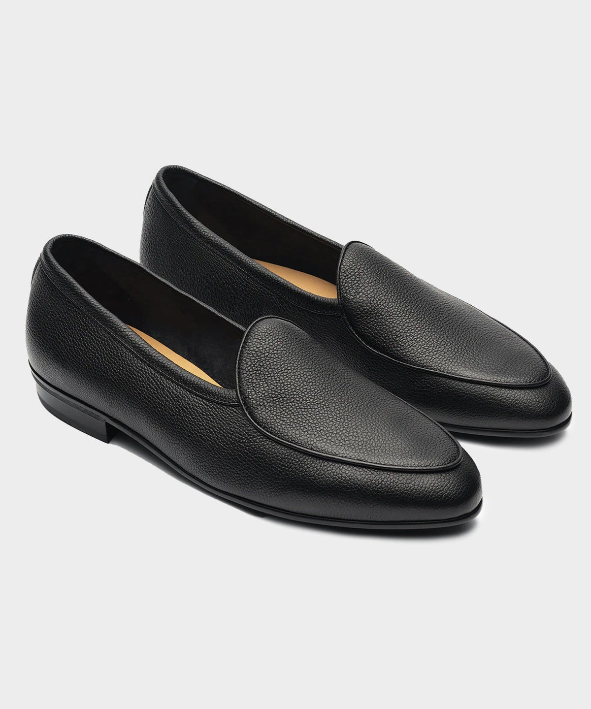 Todd Snyder Baudoin & Lange Italian Leather Sagan Loafer - Black