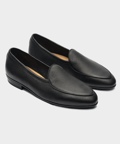 Todd Snyder Baudoin & Lange Italian Leather Sagan Loafer - Black