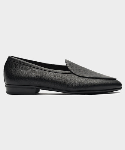Todd Snyder Baudoin & Lange Italian Leather Sagan Loafer - Black