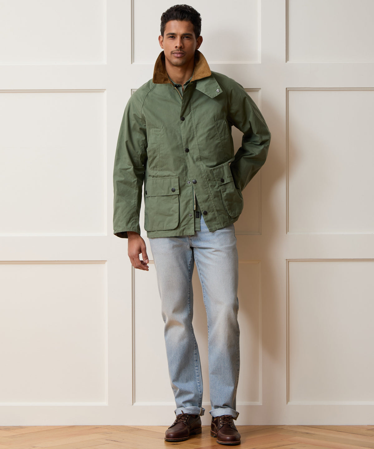 Todd Snyder Barbour Bedale Jacket - Oak Moss