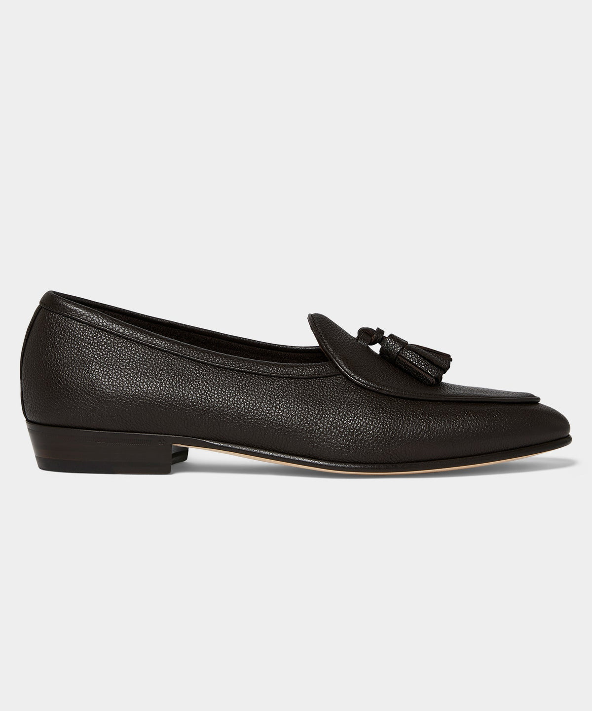 Todd Snyder Baudoin & Lange Sagan Tassel Loafer - Dark Brown