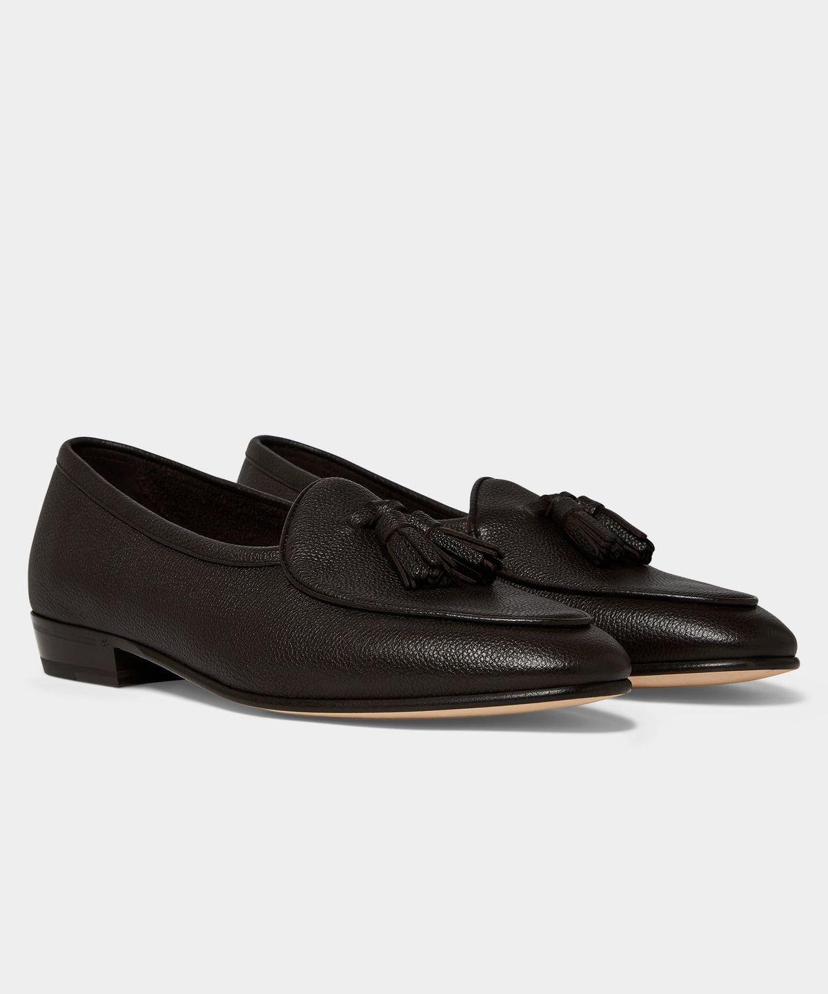 Todd Snyder Baudoin & Lange Sagan Tassel Loafer - Dark Brown
