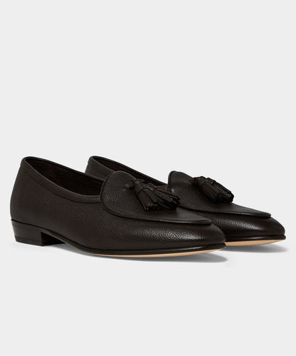 Todd Snyder Baudoin & Lange Sagan Tassel Loafer - Dark Brown