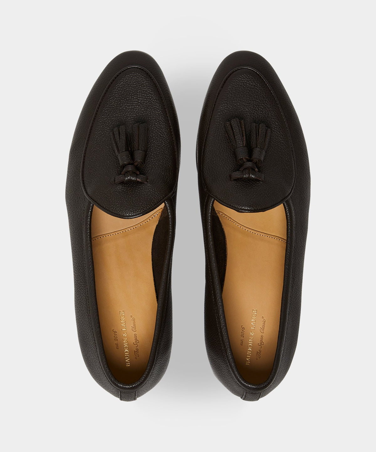 Todd Snyder Baudoin & Lange Sagan Tassel Loafer - Dark Brown