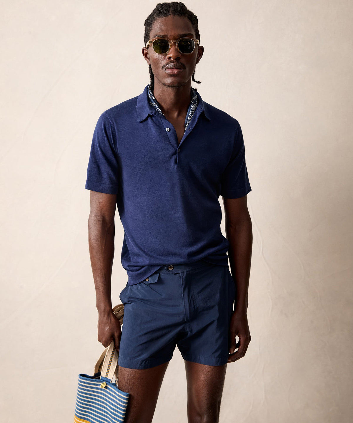 Todd Snyder John Smedley Mycroft Polo - Navy