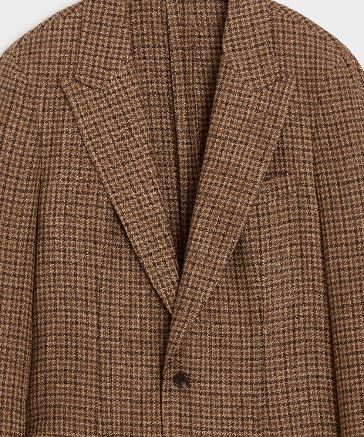 Todd Snyder Italian Linen Houndstooth Sport Coat - Brown