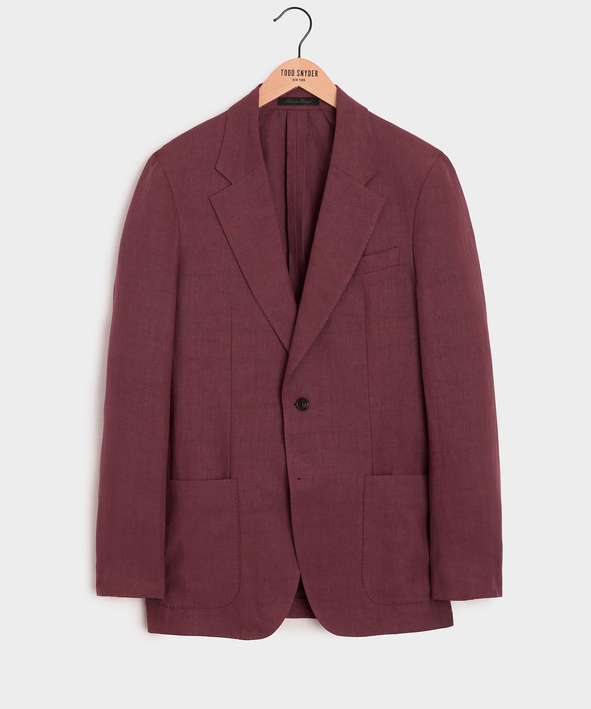 Todd Snyder Italian Linen Sport Coat - Wine