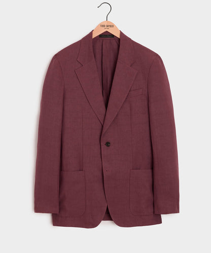 Todd Snyder Italian Linen Sport Coat - Wine