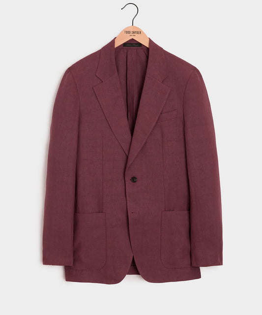 Todd Snyder Italian Linen Sport Coat - Wine