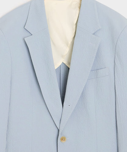 Todd Snyder Italian Seersucker Madison Jacket - Light Blue