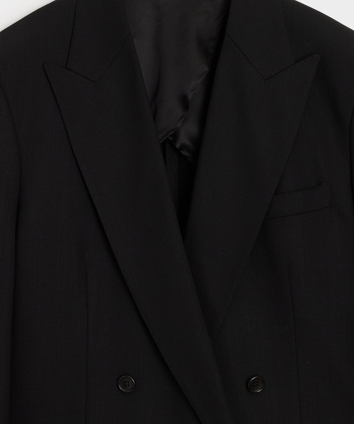 Todd Snyder Italian Wool Double-Breasted Hollywood Jacket - Black