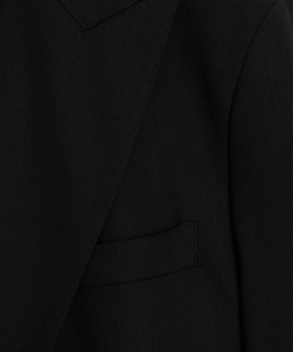 Todd Snyder Italian Wool Double-Breasted Hollywood Jacket - Black