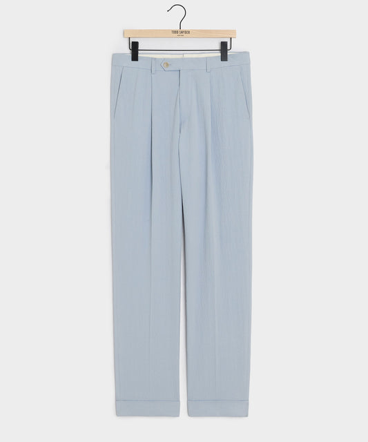 Todd Snyder Italian Seersucker Madison Trouser - Light Blue