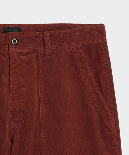 Todd Snyder 7" Corduroy Camp Short - Chocolate Cherry