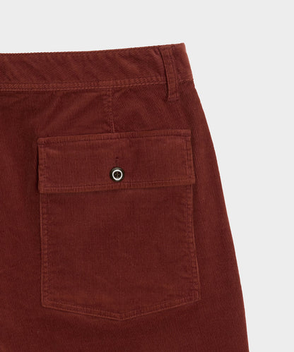 Todd Snyder 7" Corduroy Camp Short - Chocolate Cherry