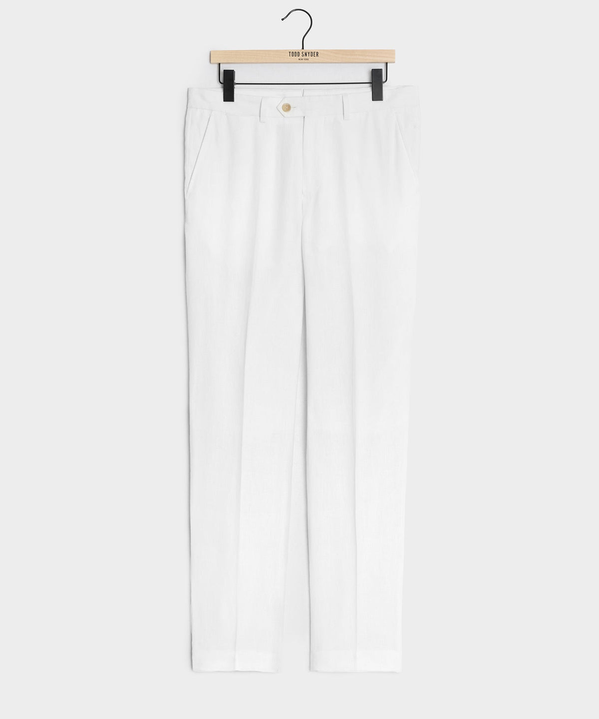 Todd Snyder Italian Linen Sutton Trouser - White